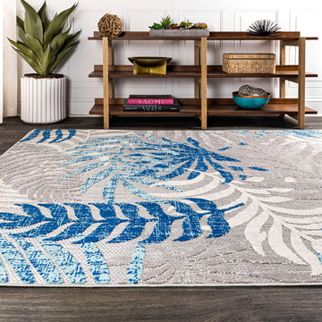 Tropics Palm Leaves Indoor/outdoor Area Rug